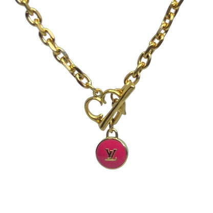 Authentic Louis Vuitton Logo Pendant- Necklace - Boutique SecondLife