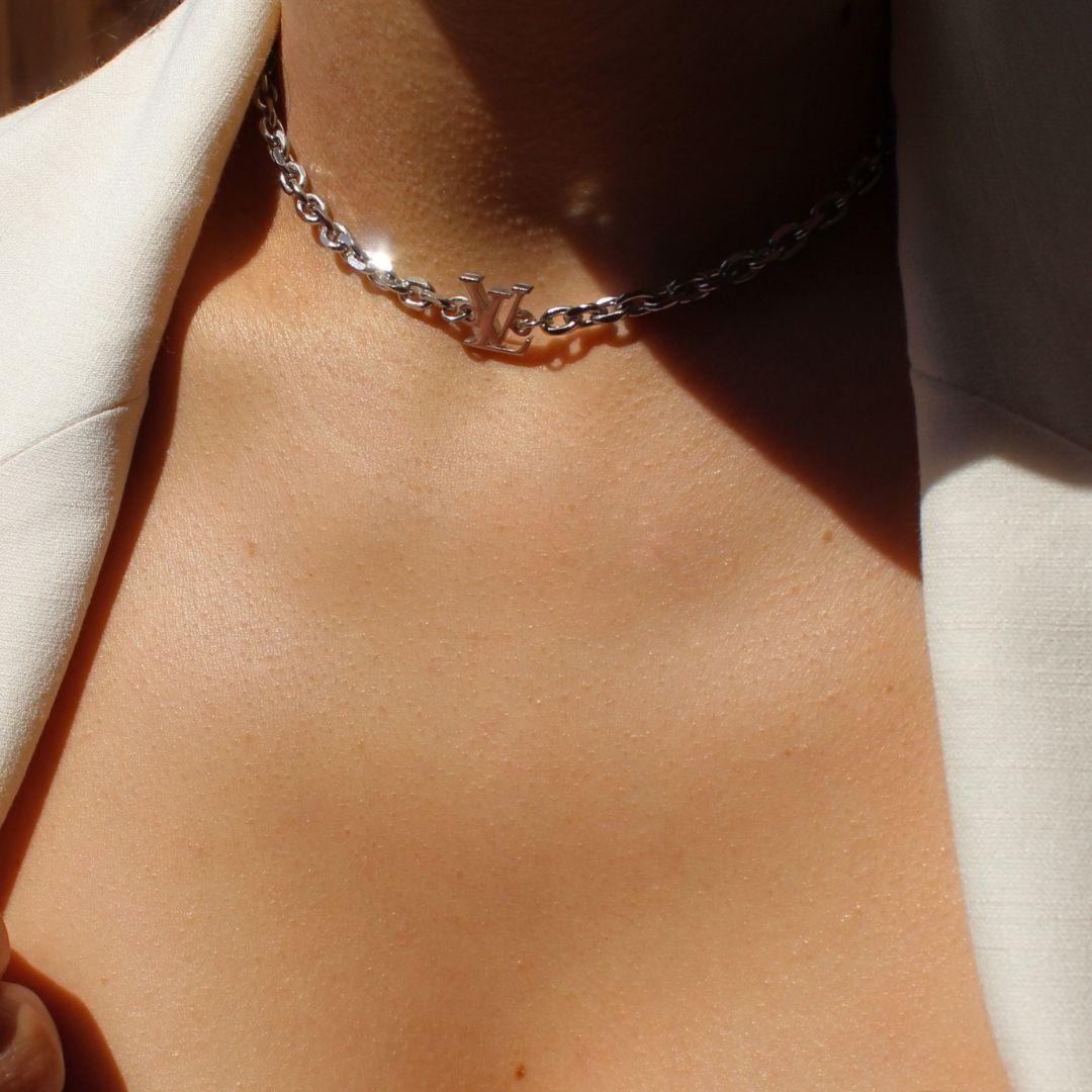 Authentic Louis Vuitton Pendant- Reworked Choker & Bracelet Set - Boutique SecondLife