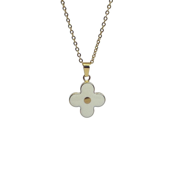 Authentic Louis Vuitton White Pendant- Necklace - Boutique SecondLife