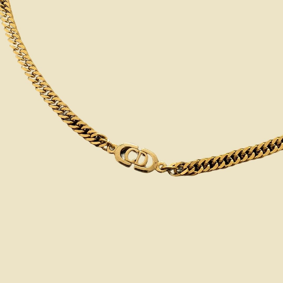 Authentic Dior CD Pendant- Reworked Choker