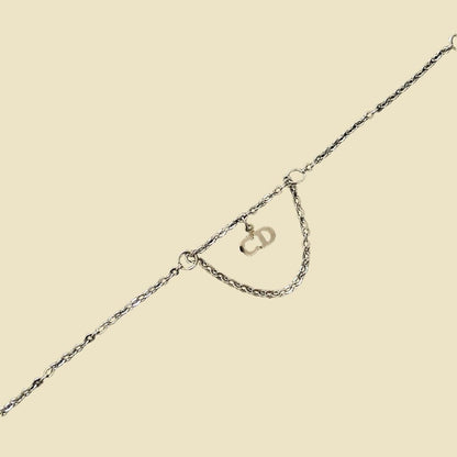 Authentic CD Dior Pendant  Reworked Bracelet