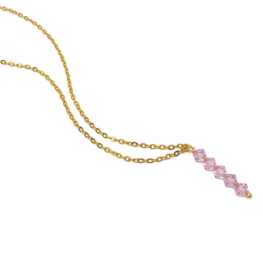 BSL - Aria Pink Pastel Long Necklace - Boutique SecondLife