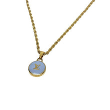 Load image into Gallery viewer, Authentic Louis Vuitton Logo Pendant- Necklace - Boutique SecondLife