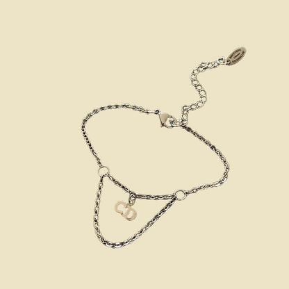 Authentic CD Dior Pendant  Reworked Bracelet