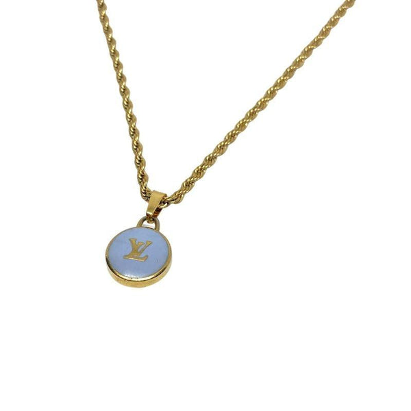 Authentic Louis Vuitton Logo Pendant- Necklace - Boutique SecondLife