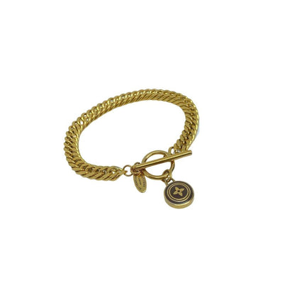 Authentic Louis Vuitton Pendant - Repurposed Bracelet - Boutique SecondLife