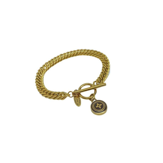 Authentic Louis Vuitton Pendant - Repurposed Bracelet - Boutique SecondLife