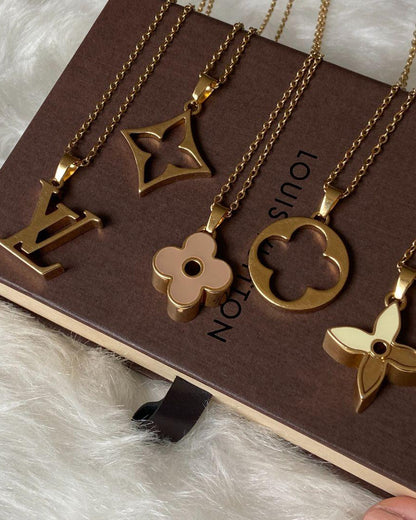 Authentic Louis Vuitton Fleur Charm- Reworked Necklace - Boutique SecondLife
