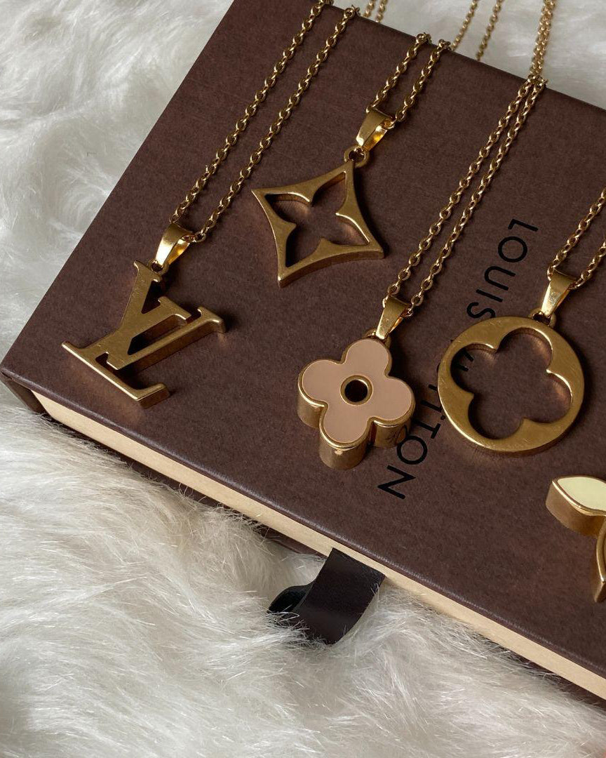 Authentic Louis Vuitton Fleur Charm- Reworked Necklace - Boutique SecondLife