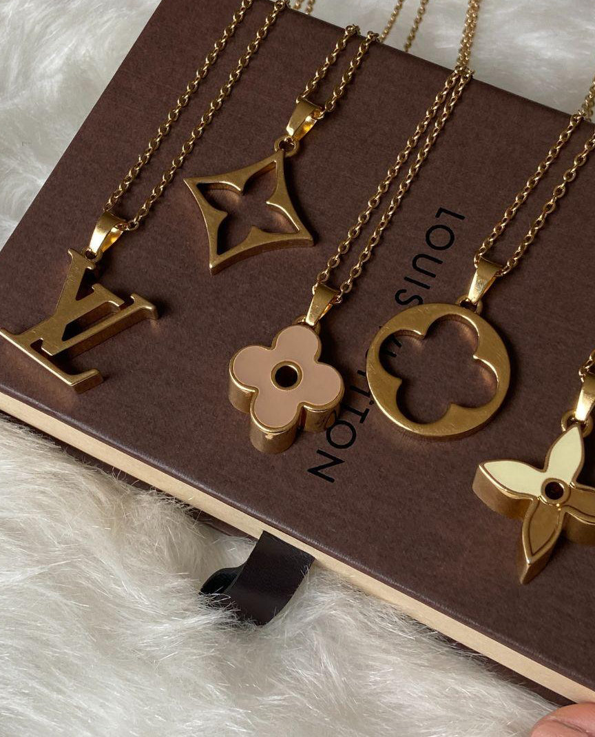 Authentic Louis Vuitton Fleur Charm- Reworked Necklace - Boutique SecondLife