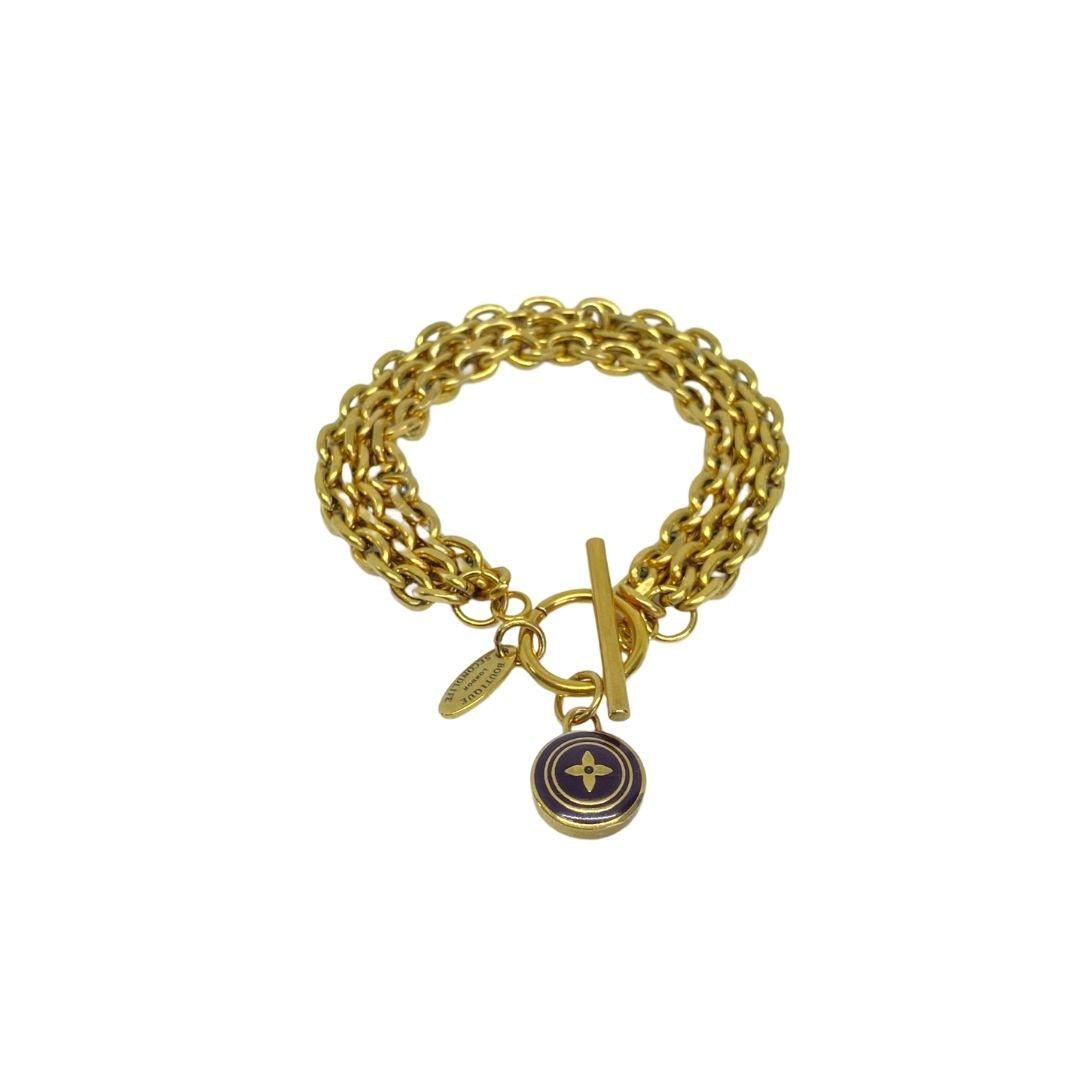 Authentic Louis Vuitton Pendant - Repurposed Bracelet - Boutique SecondLife
