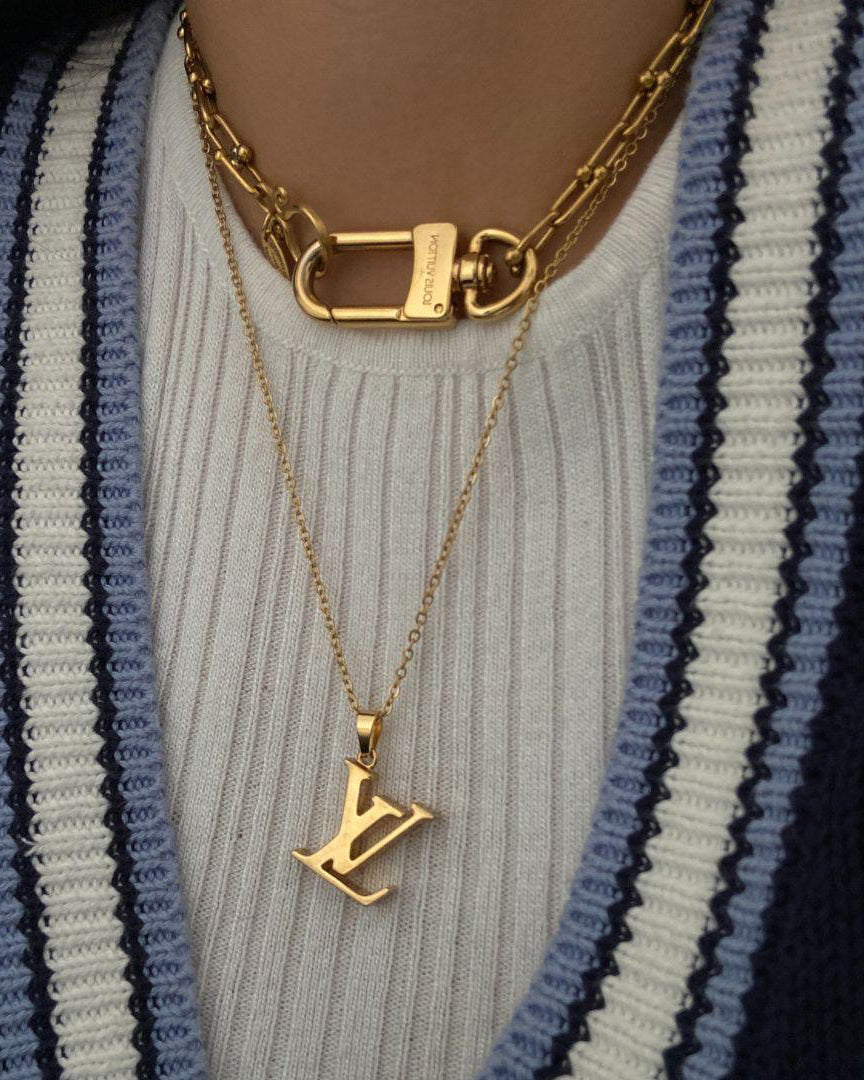 Authentic Louis Vuitton Fleur Charm- Reworked Necklace - Boutique SecondLife