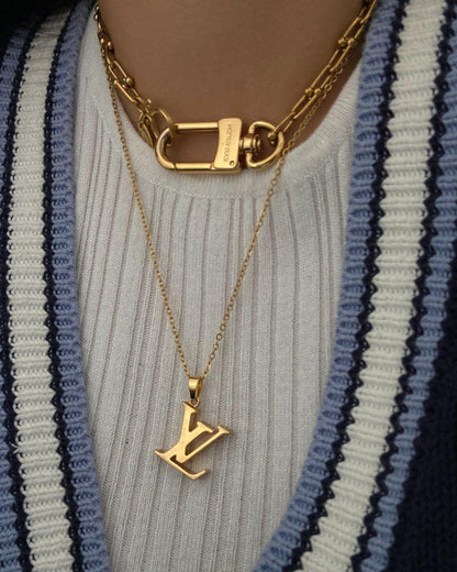 Authentic Louis Vuitton Fleur Charm- Reworked Necklace - Boutique SecondLife