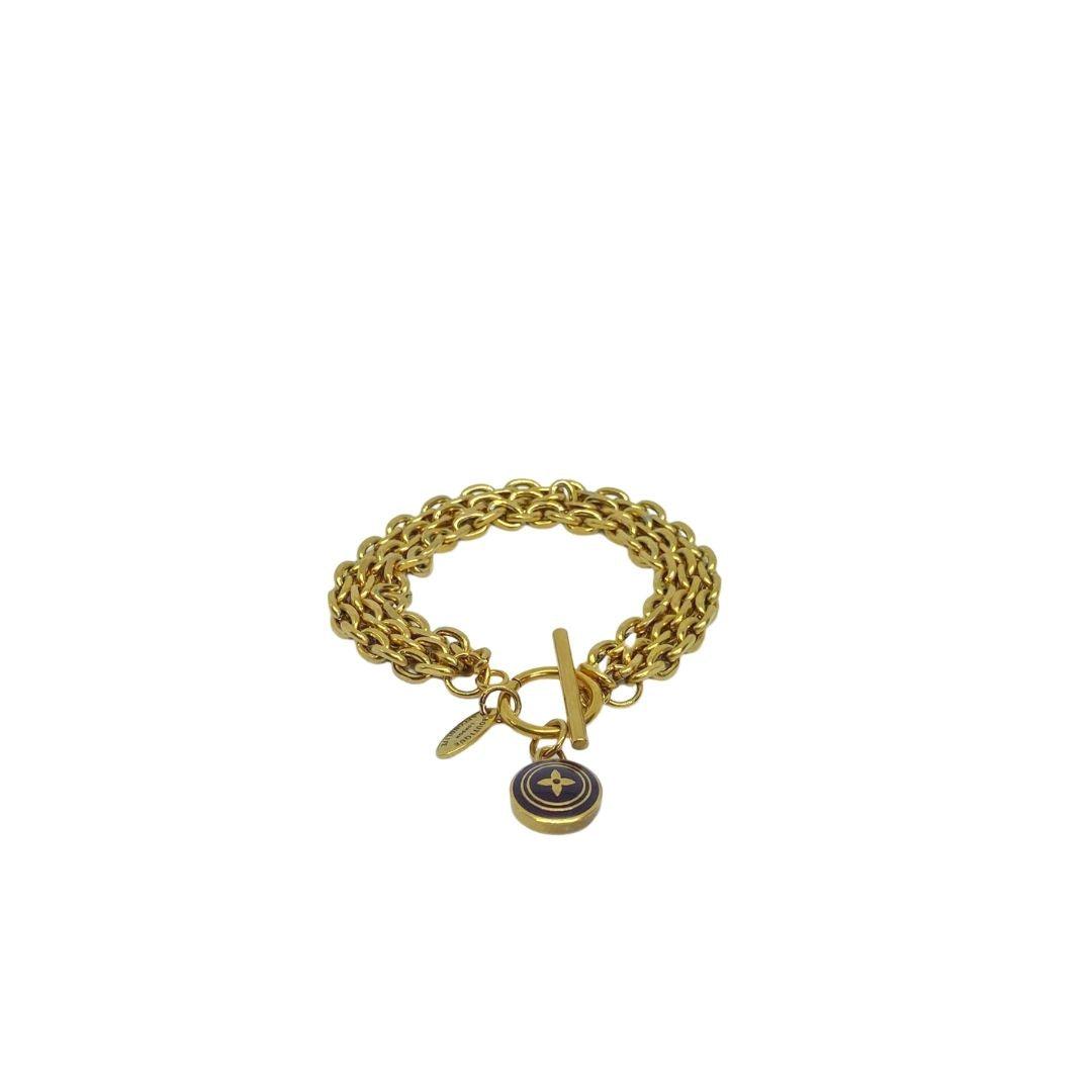Authentic Louis Vuitton Pendant - Repurposed Bracelet - Boutique SecondLife