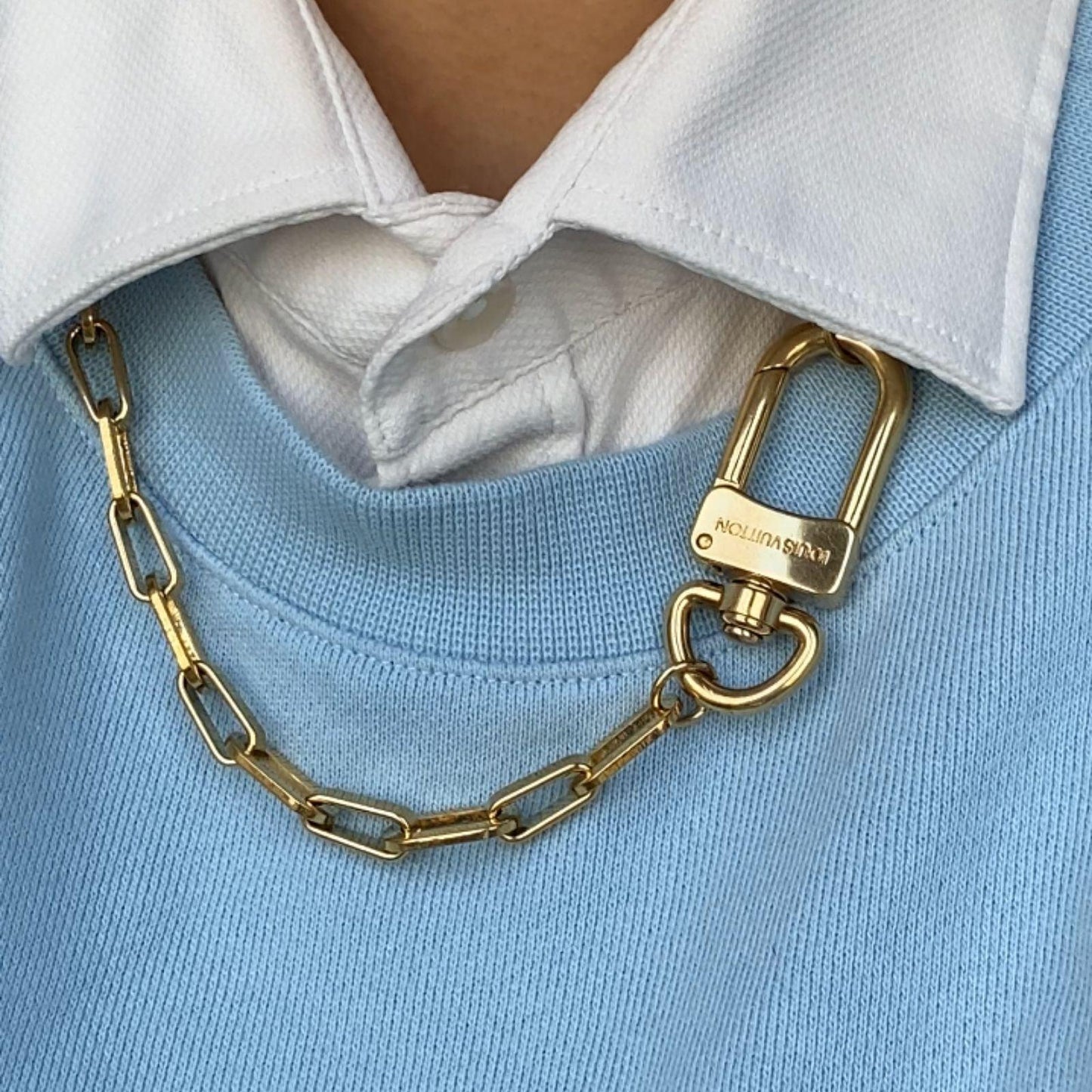 Authentic Louis Vuitton Clasp- Reworked Necklace - Boutique SecondLife