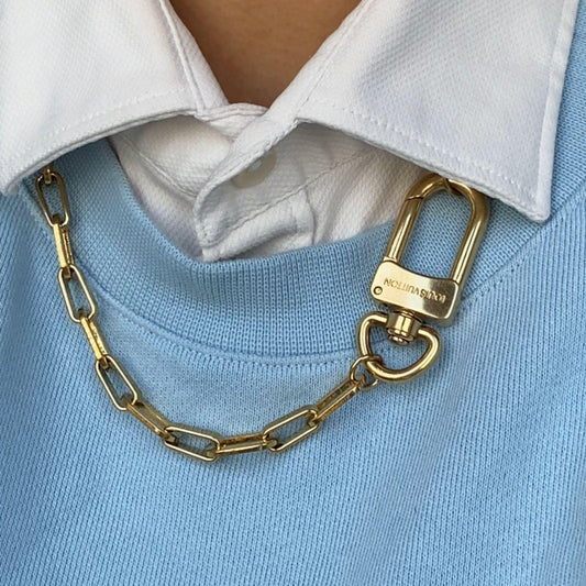 Authentic Louis Vuitton Clasp- Reworked Necklace - Boutique SecondLife