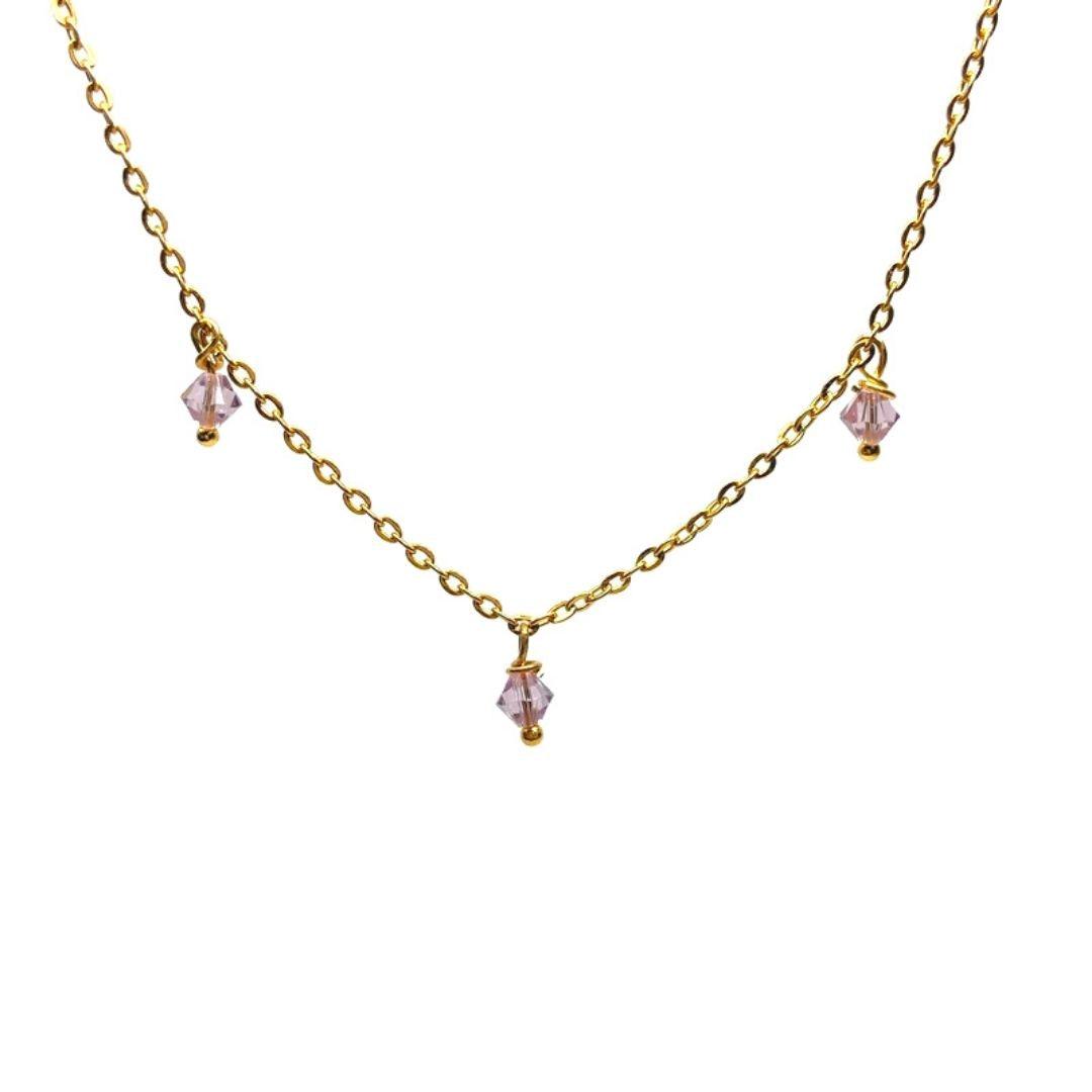 BSL - Aria Pastel Pink Beaded Fine Choker - Boutique SecondLife