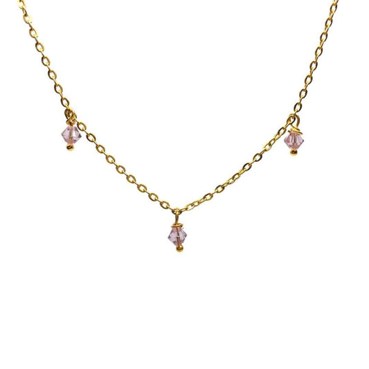 BSL - Aria Pastel Pink Beaded Fine Choker - Boutique SecondLife
