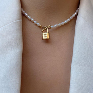 Authentic Louis Vuitton Padlock Pendant- Necklace - Boutique SecondLife