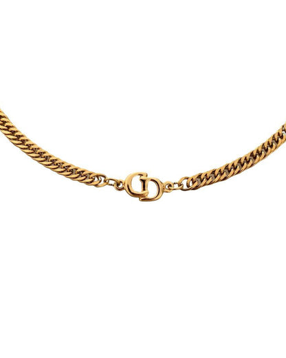 Authentic Dior CD Pendant- Reworked Choker - Boutique SecondLife