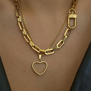 Authentic Louis Vuitton Charm Delicate Heart - Reworked Necklace - Boutique SecondLife