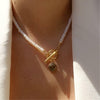 Authentic Louis Vuitton Logo Pastilles Pearls Necklace - Boutique SecondLife