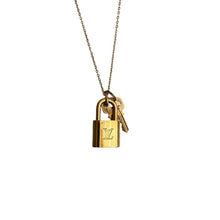 Load image into Gallery viewer, Louis Vuitton Padlock &amp; 2 Keys -Necklace with Single Chain - Boutique SecondLife