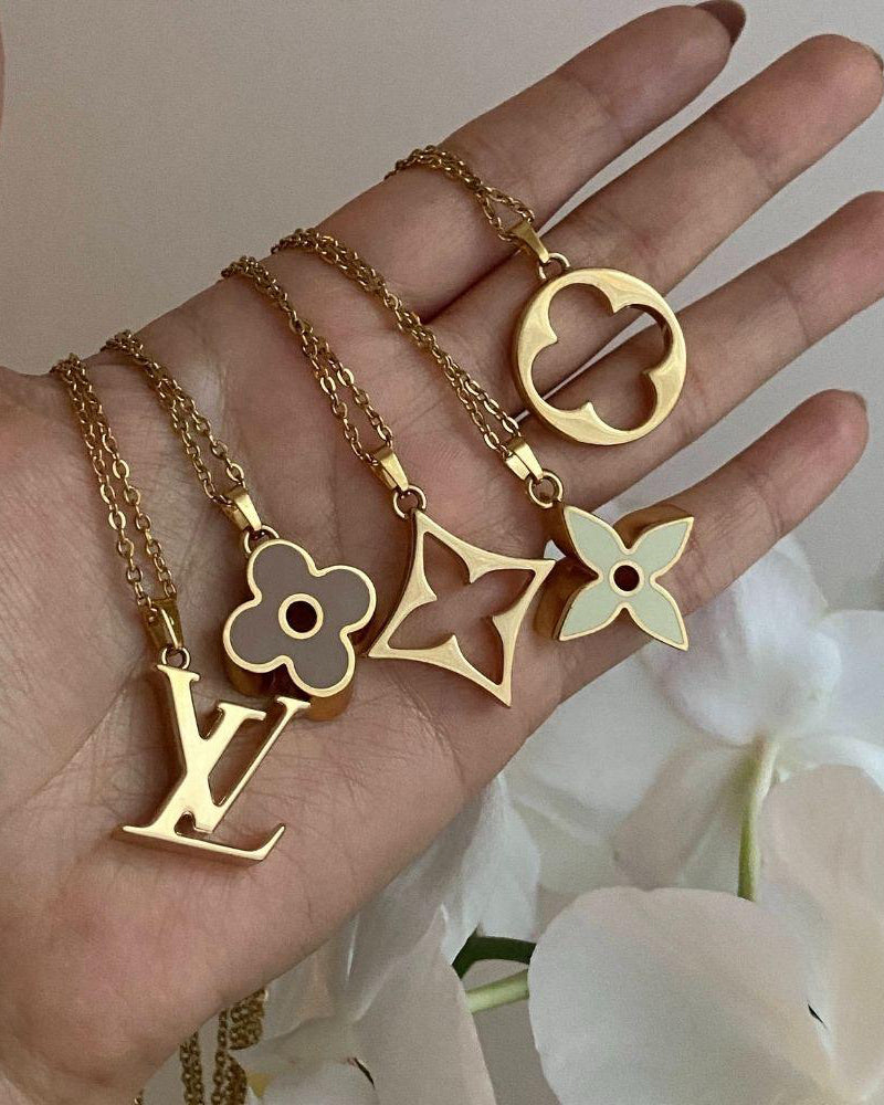 Authentic Louis Vuitton Fleur Charm- Reworked Necklace - Boutique SecondLife
