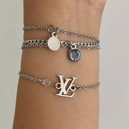 Authentic Louis Vuitton Mini Pendant- Repurposed Bracelet - Boutique SecondLife