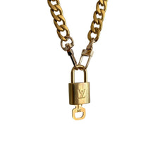 Load image into Gallery viewer, Authentic Louis Vuitton Padlock with Chunky Chain Necklace - Boutique SecondLife