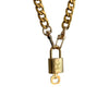 Authentic Louis Vuitton Padlock with Chunky Chain Necklace - Boutique SecondLife