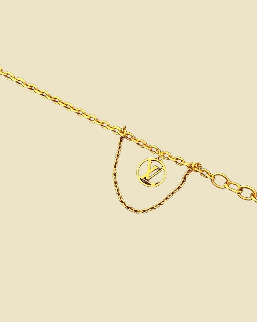 Authentic Louis Vuitton Blooming Pendant Reworked Bracelet