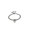 Authentic Gucci Pendant heart Repurposed Bracelet - Boutique SecondLife