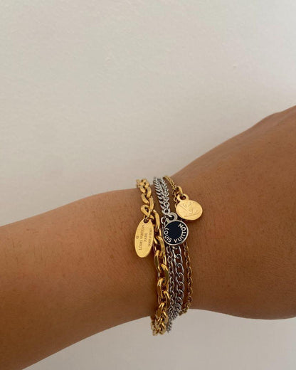Authentic Louis Vuitton Mini Pendant - Repurposed Bracelet - Boutique SecondLife