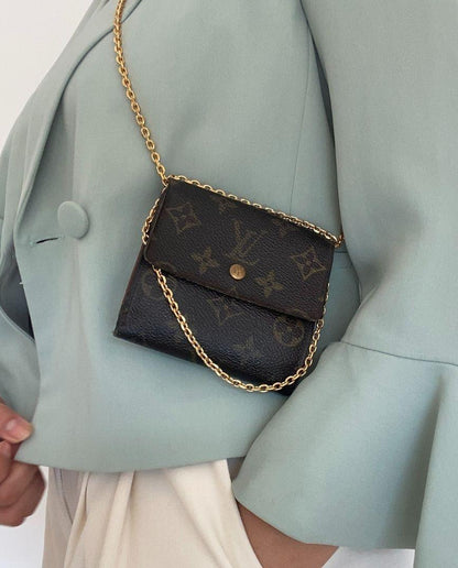 Authentic Preowned Louis Vuitton Wallet Repurposed Mini Bag - Boutique SecondLife