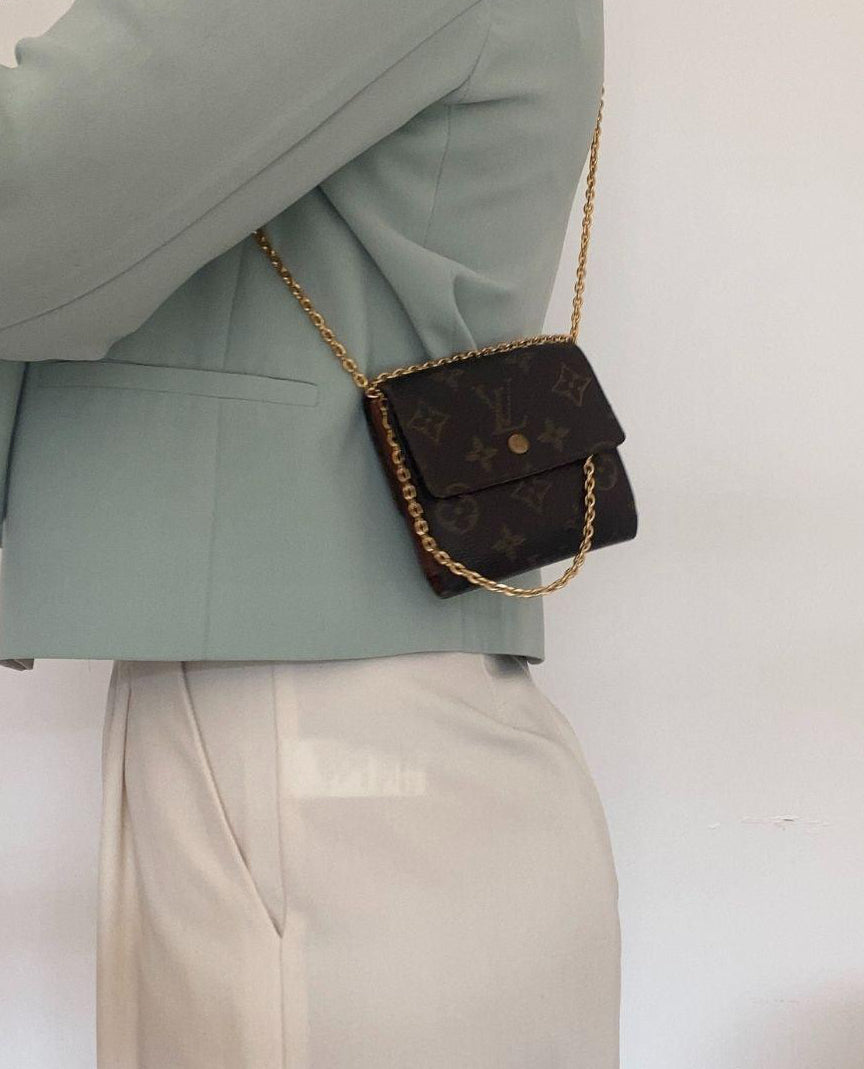 Authentic Preowned Louis Vuitton Wallet Repurposed Mini Bag - Boutique SecondLife