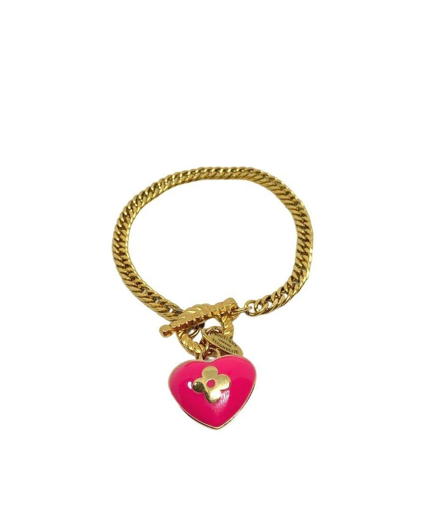 Authentic Louis Vuitton Pendant Coeur -Reworked Bracelet - Boutique SecondLife