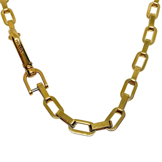 Authentic Prada Clasp-Reworked Assymetric Necklace - Boutique SecondLife