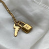 Authentic Louis Vuitton Padlock and Key Reworked Pendant - Boutique SecondLife