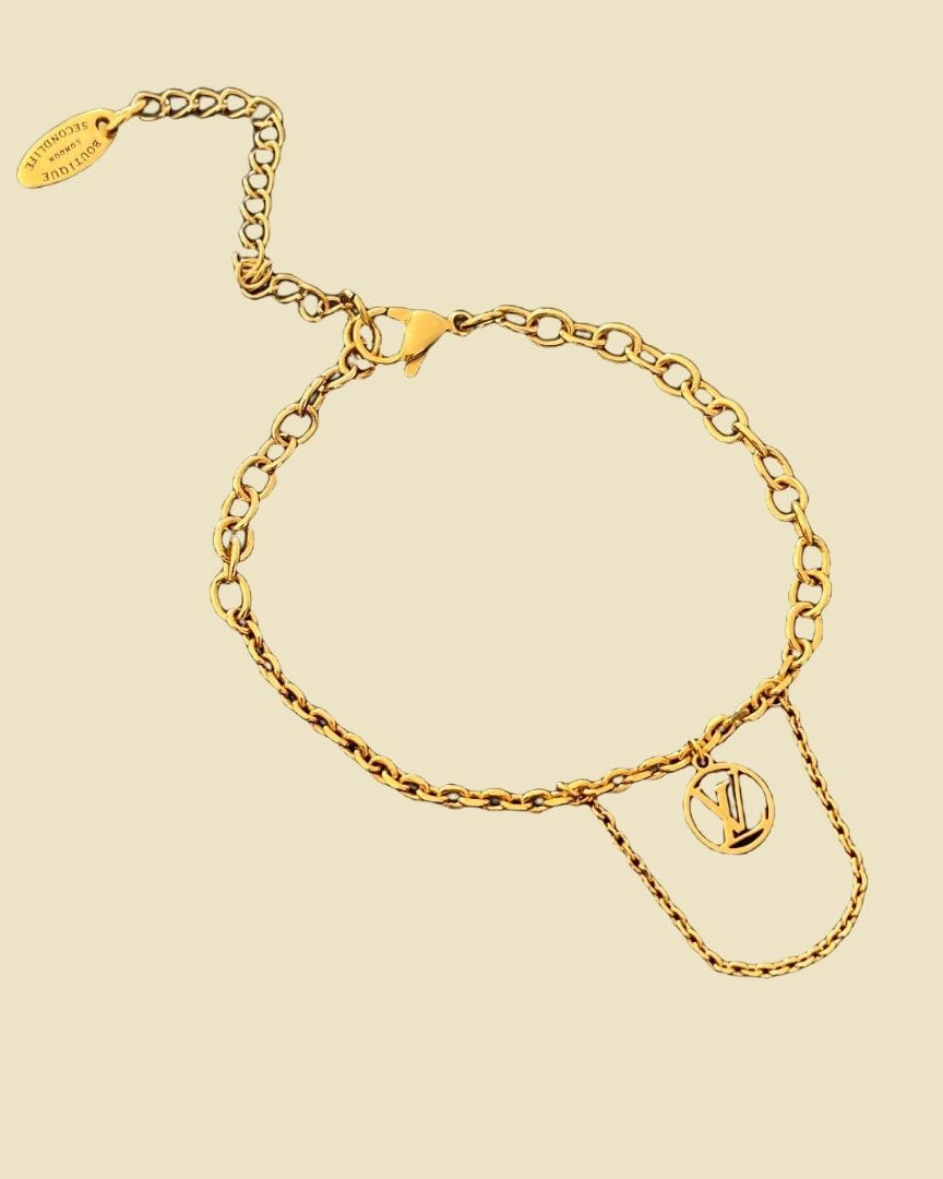 Authentic Louis Vuitton Blooming Pendant Reworked Bracelet