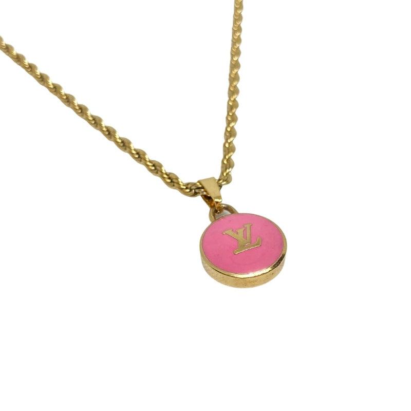 Authentic Louis Vuitton Rose Logo Pendant- Necklace - Boutique SecondLife