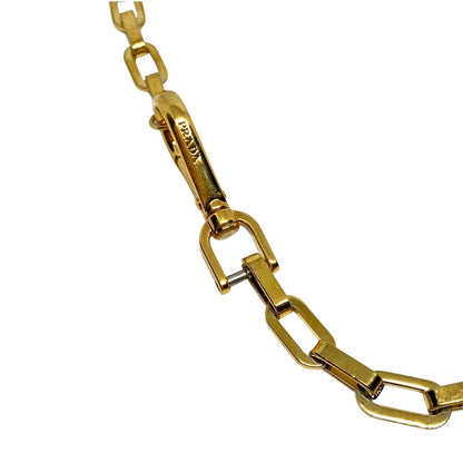Authentic Prada Clasp-Reworked Assymetric Necklace - Boutique SecondLife