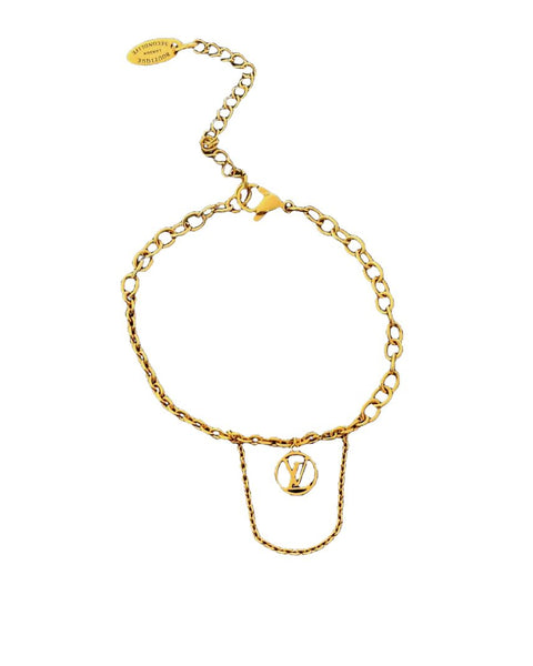 Authentic Louis Vuitton Blooming Pendant Reworked Bracelet