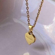 Load image into Gallery viewer, Repurposed Authentic Prada Mini Heart tag - Necklace - Boutique SecondLife