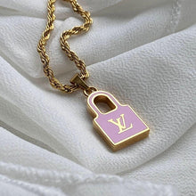 Load image into Gallery viewer, Authentic Louis Vuitton Pendant Pink Reworked Pendant - Boutique SecondLife
