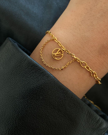 Authentic Louis Vuitton Blooming Pendant Reworked Bracelet