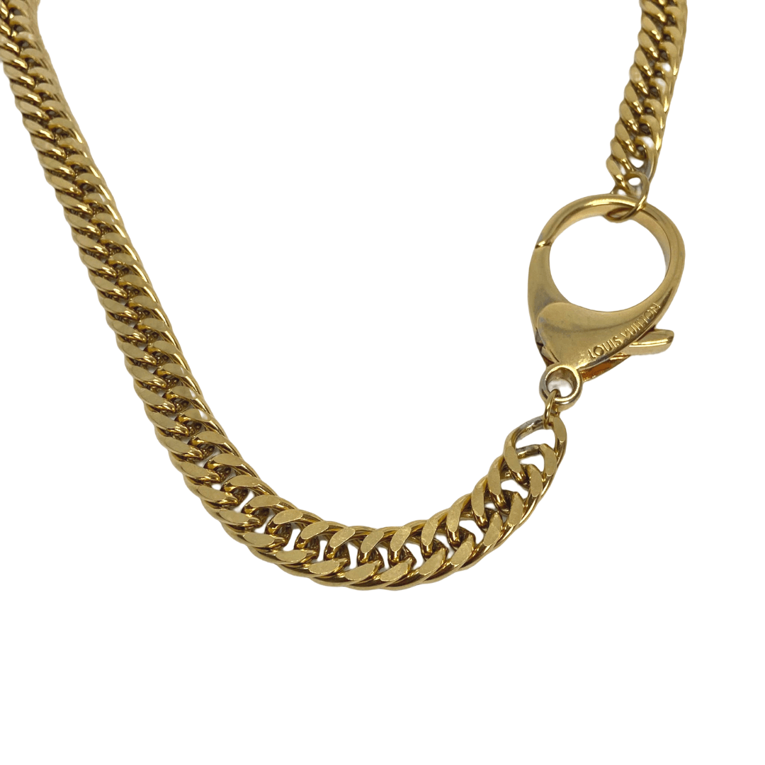 Authentic Louis Vuitton Clasp Charm- Reworked Necklace - Boutique SecondLife