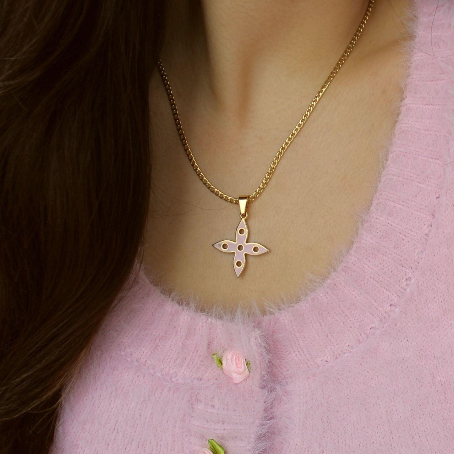 Authentic Big Louis Vuitton Looping  Charm - Necklace - Boutique SecondLife