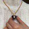 Authentic Louis Vuitton Heart Charm- Reworked Necklace - Boutique SecondLife