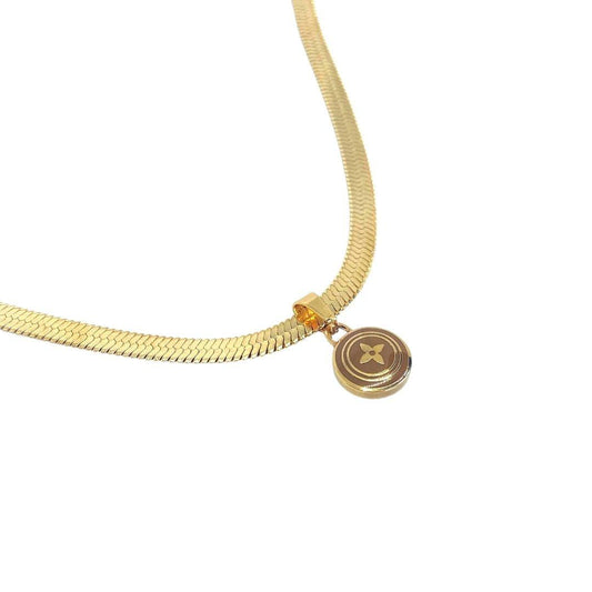 Authentic Louis Vuitton Pastilles Light Brown Pendant Necklace - Boutique SecondLife